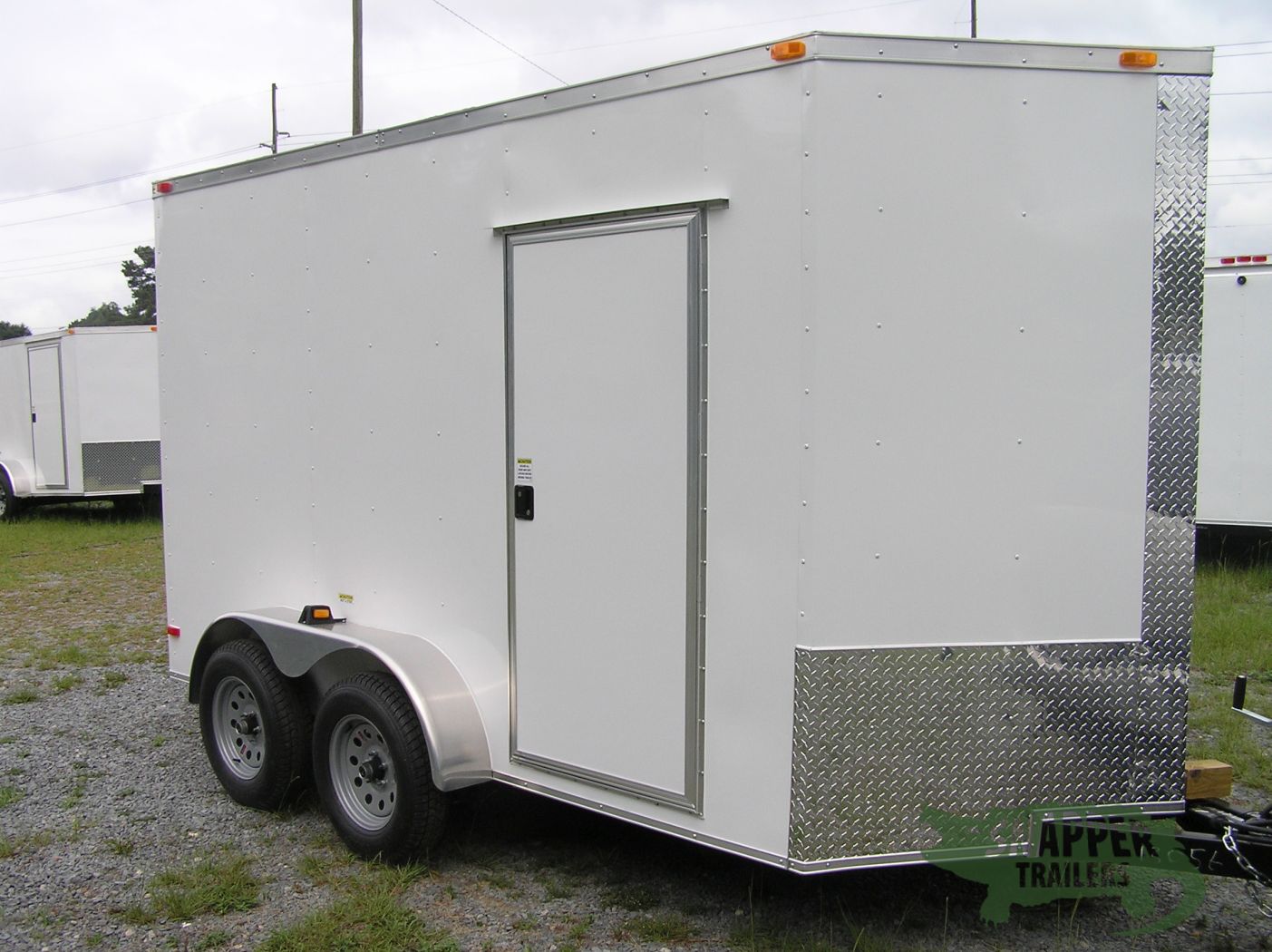 South Georgia Cargo 6x12 TA Trailer - White, Ramp, Side Door, and Extra Height - Image 12