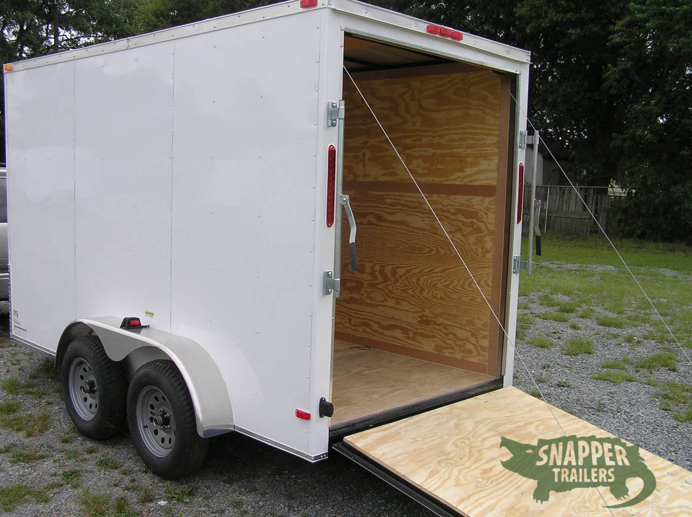 South Georgia Cargo 6x12 TA Trailer - White, Ramp, Side Door, and Extra Height - Image 4