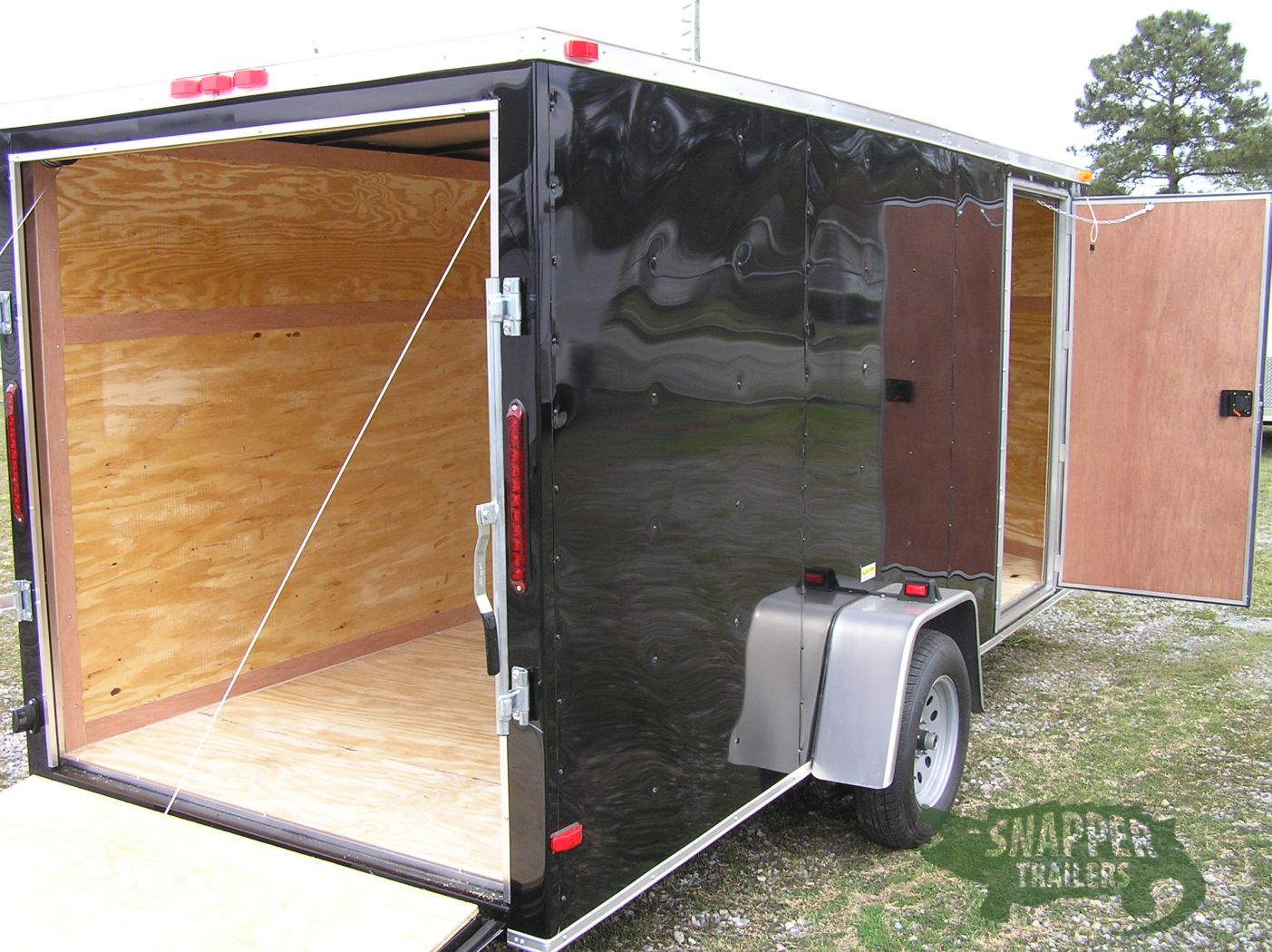 South Georgia Cargo 6x14 SA Trailer - Black, Ramp, Side Door - Image 8