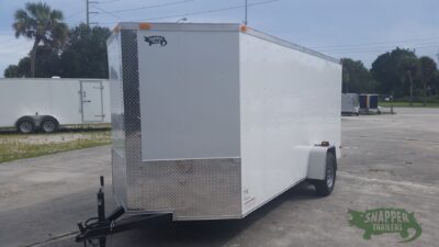 South Georgia Cargo 6x14 SA Trailer - White, Ramp, Side Door - Image 2