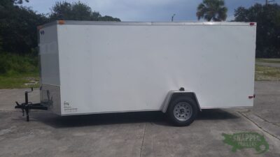 South Georgia Cargo 6x14 SA Trailer - White, Ramp, Side Door - Image 3