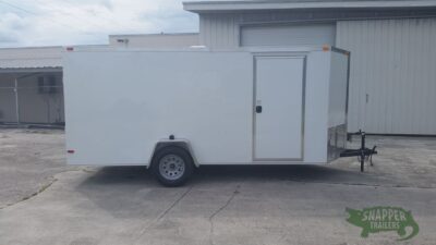 South Georgia Cargo 6x14 SA Trailer - White, Ramp, Side Door