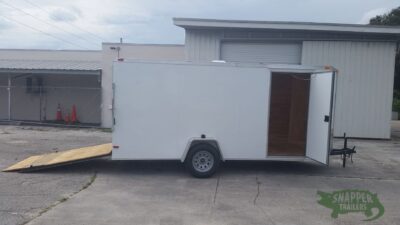 South Georgia Cargo 6x14 SA Trailer - White, Ramp, Side Door - Image 10