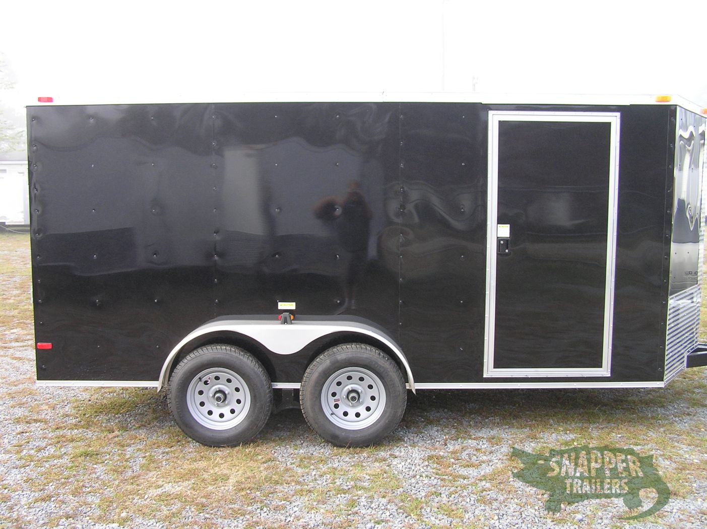 South Georgia Cargo 6x14 TA Trailer - Black, Ramp, Side Door