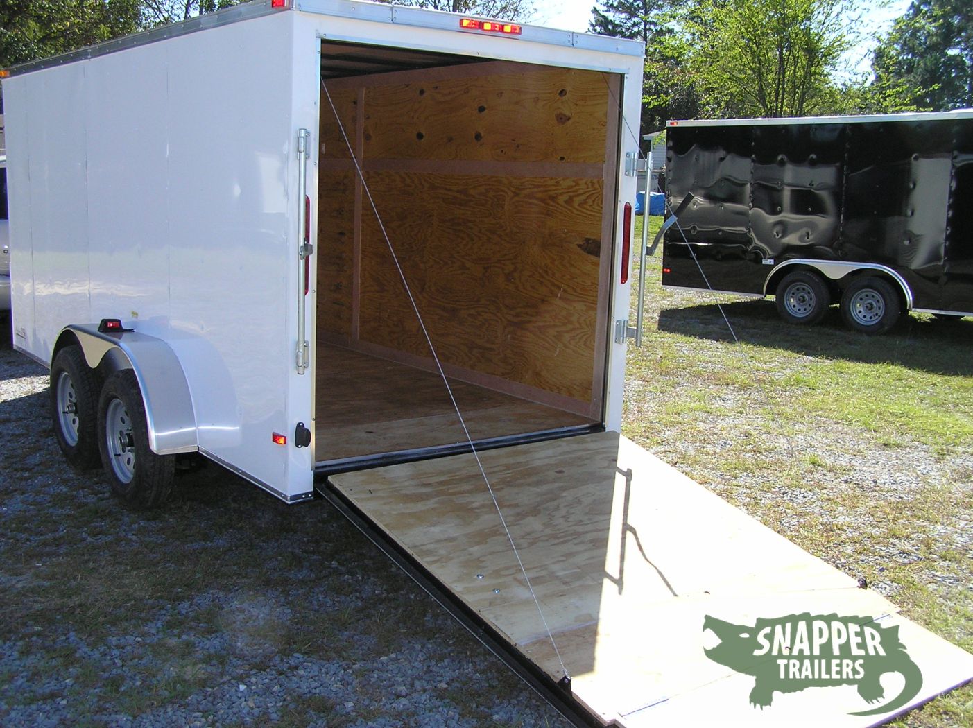 South Georgia Cargo 6x14 TA Trailer - White, Ramp, Side Door - Image 4
