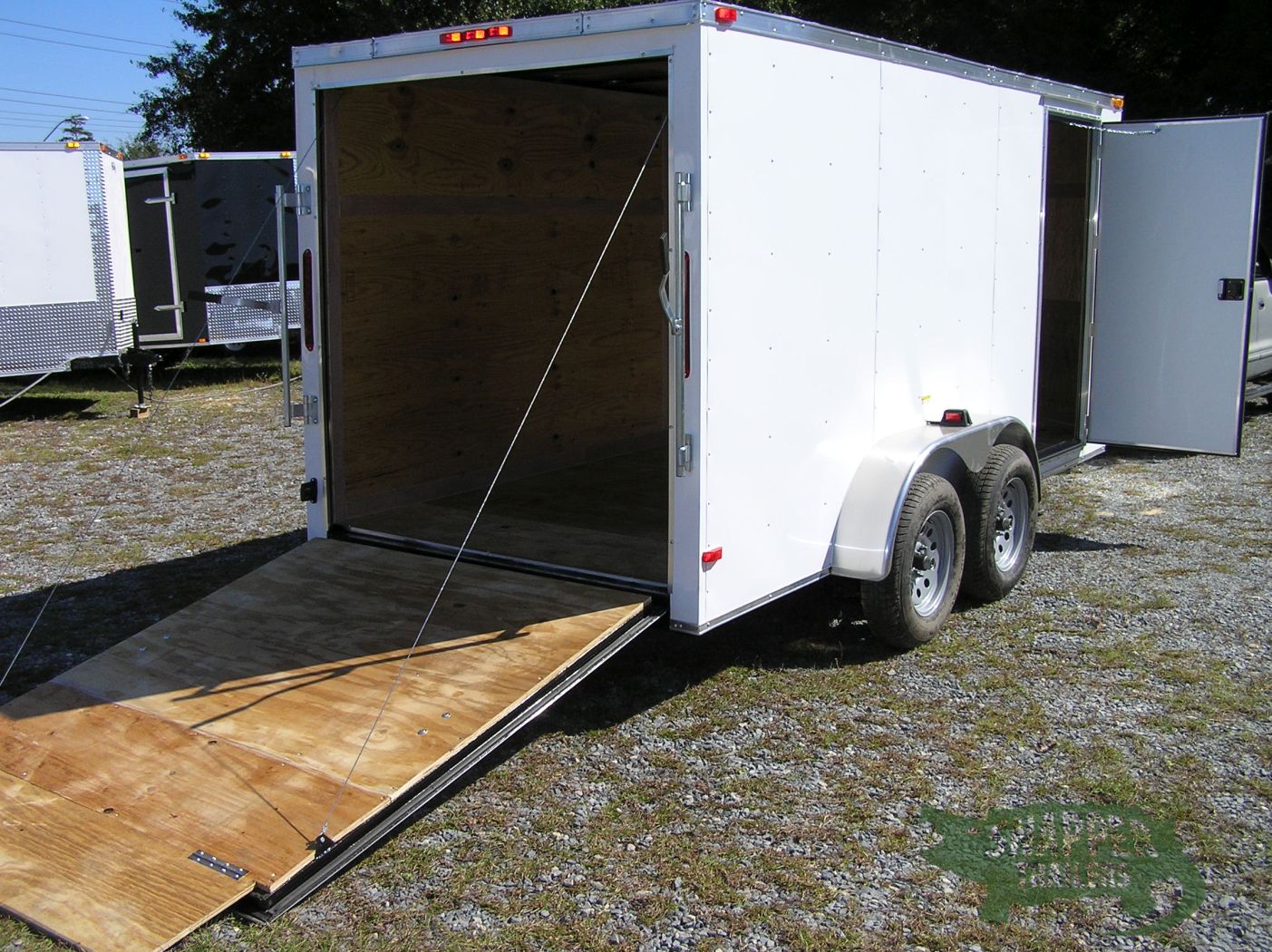 South Georgia Cargo 6x14 TA Trailer - White, Ramp, Side Door - Image 8