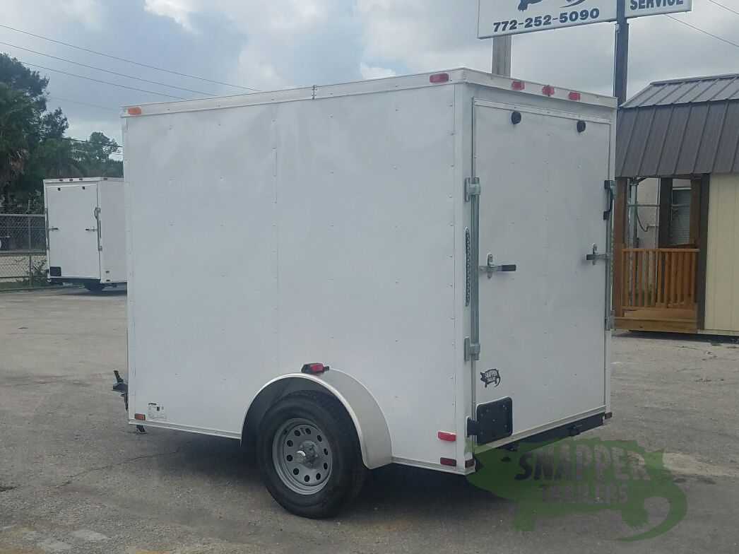 Quality Cargo 6x8 SA Trailer - White, Ramp, Extra Height - Image 5