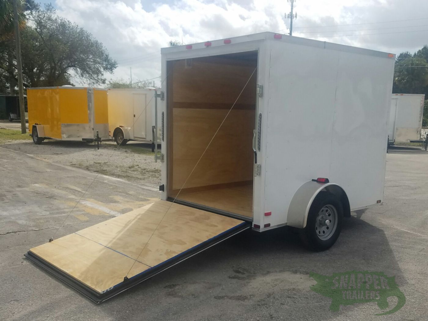 Quality Cargo 6x8 SA Trailer - White, Ramp, Extra Height - Image 8