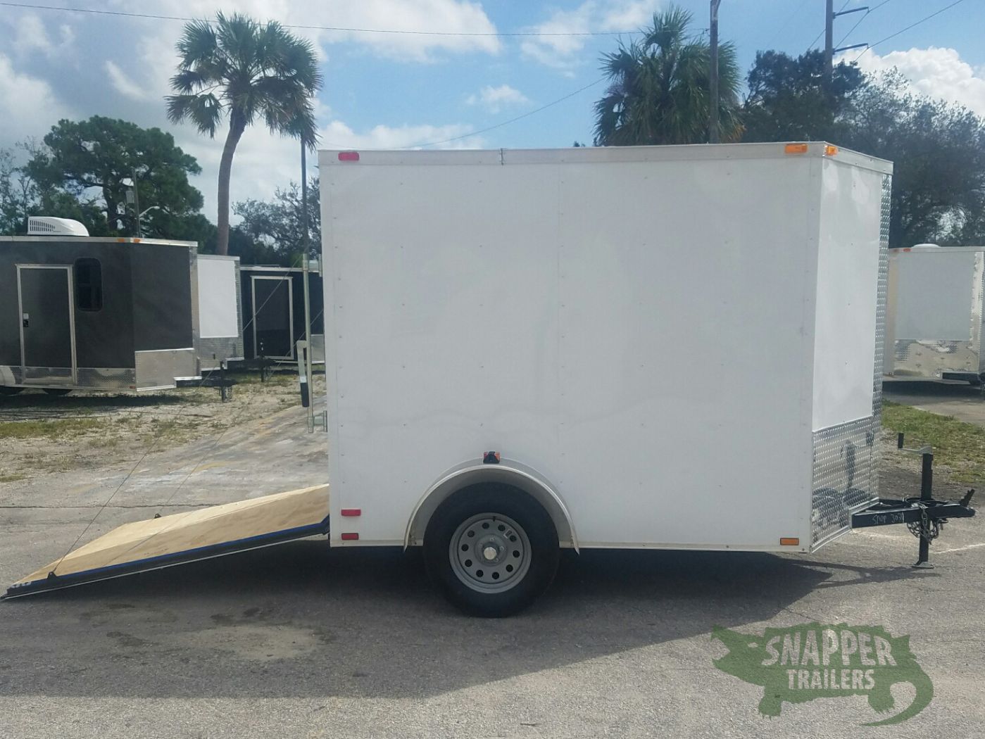 Quality Cargo 6x8 SA Trailer - White, Ramp, Extra Height - Image 10