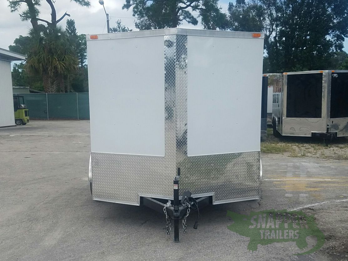 Quality Cargo 7x10 TA Trailer - White, Barn Doors, Side Door, Extra Height - Image 14