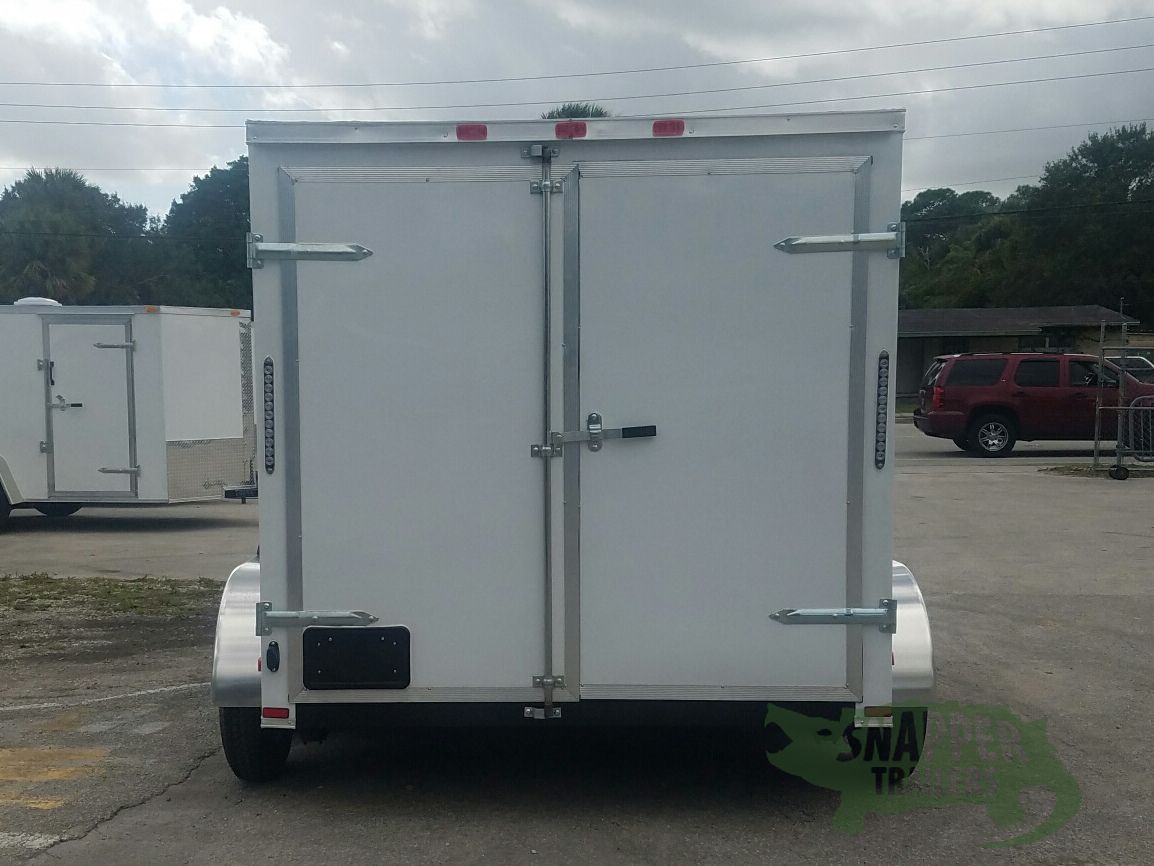 Quality Cargo 7x10 TA Trailer - White, Barn Doors, Side Door, Extra Height - Image 7