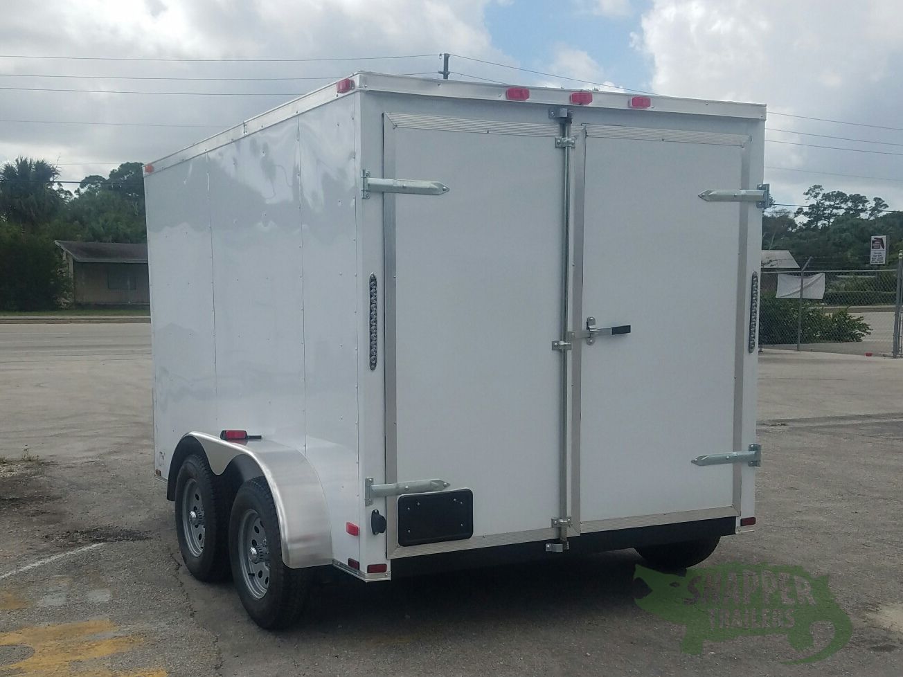Quality Cargo 7x10 TA Trailer - White, Barn Doors, Side Door, Extra Height - Image 5