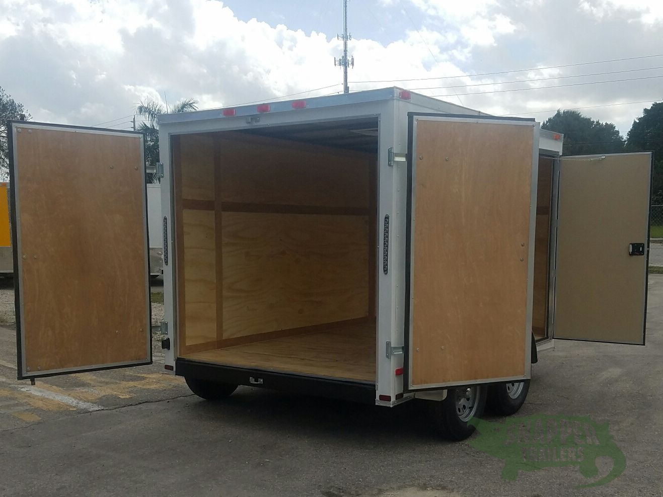 Quality Cargo 7x10 TA Trailer - White, Barn Doors, Side Door, Extra Height - Image 8