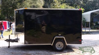 South Georgia Cargo 7x10 SA Trailer - Black, Ramp, Side Door - Image 3