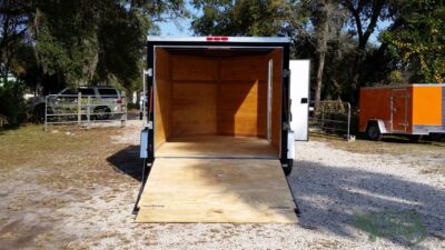 South Georgia Cargo 7x10 SA Trailer - Black, Ramp, Side Door - Image 6