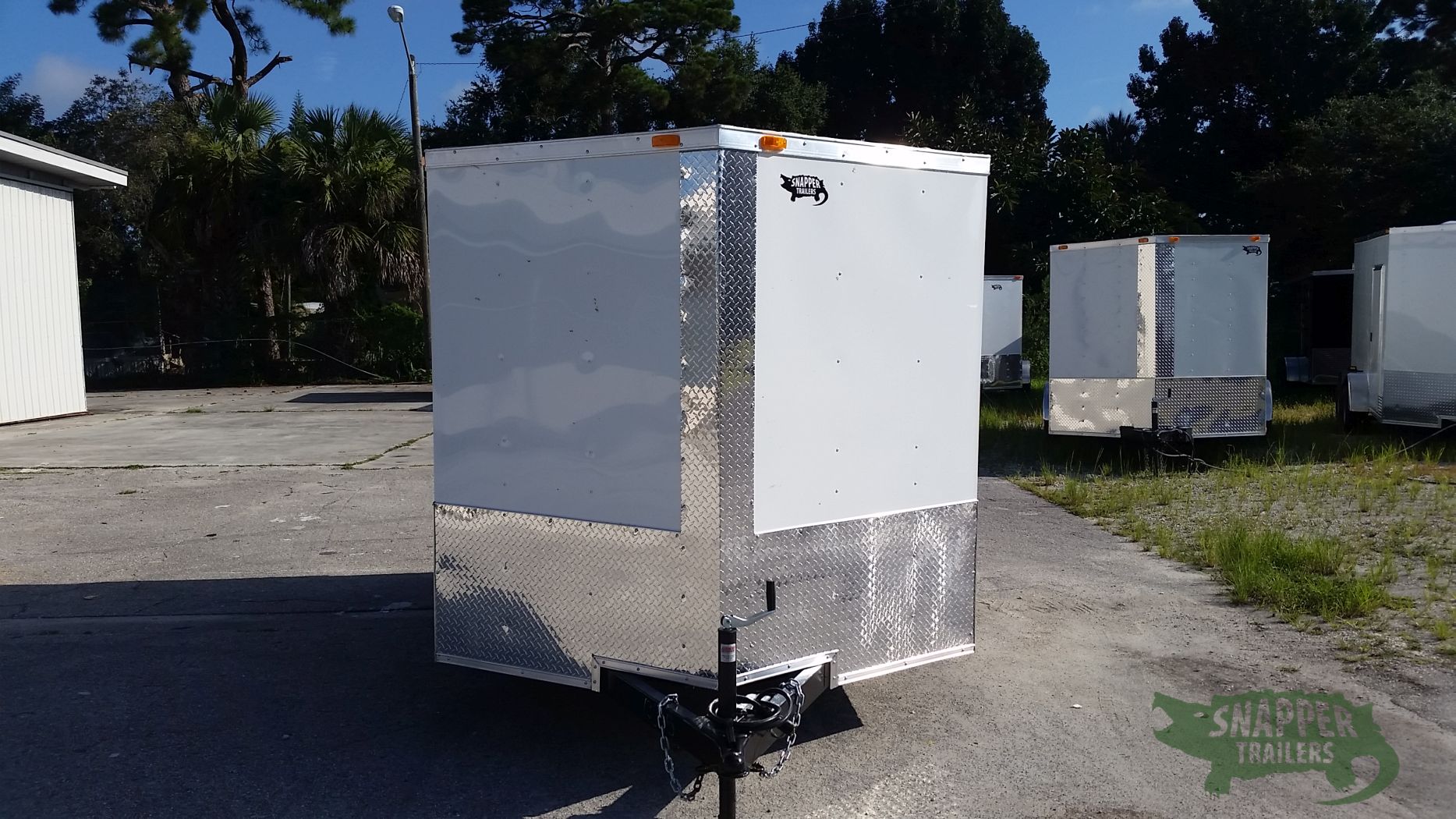 South Georgia Cargo 7x10 SA Trailer - White, Ramp, Side Door - Image 13