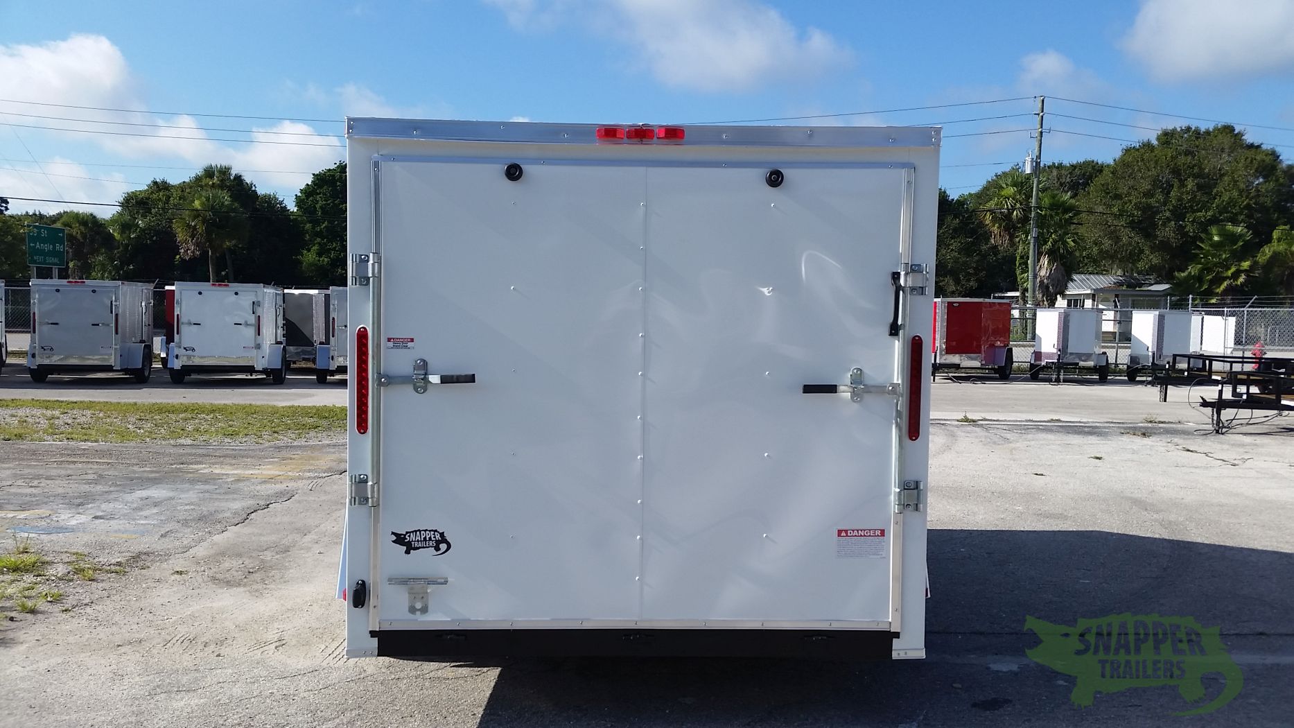 South Georgia Cargo 7x10 SA Trailer - White, Ramp, Side Door - Image 7