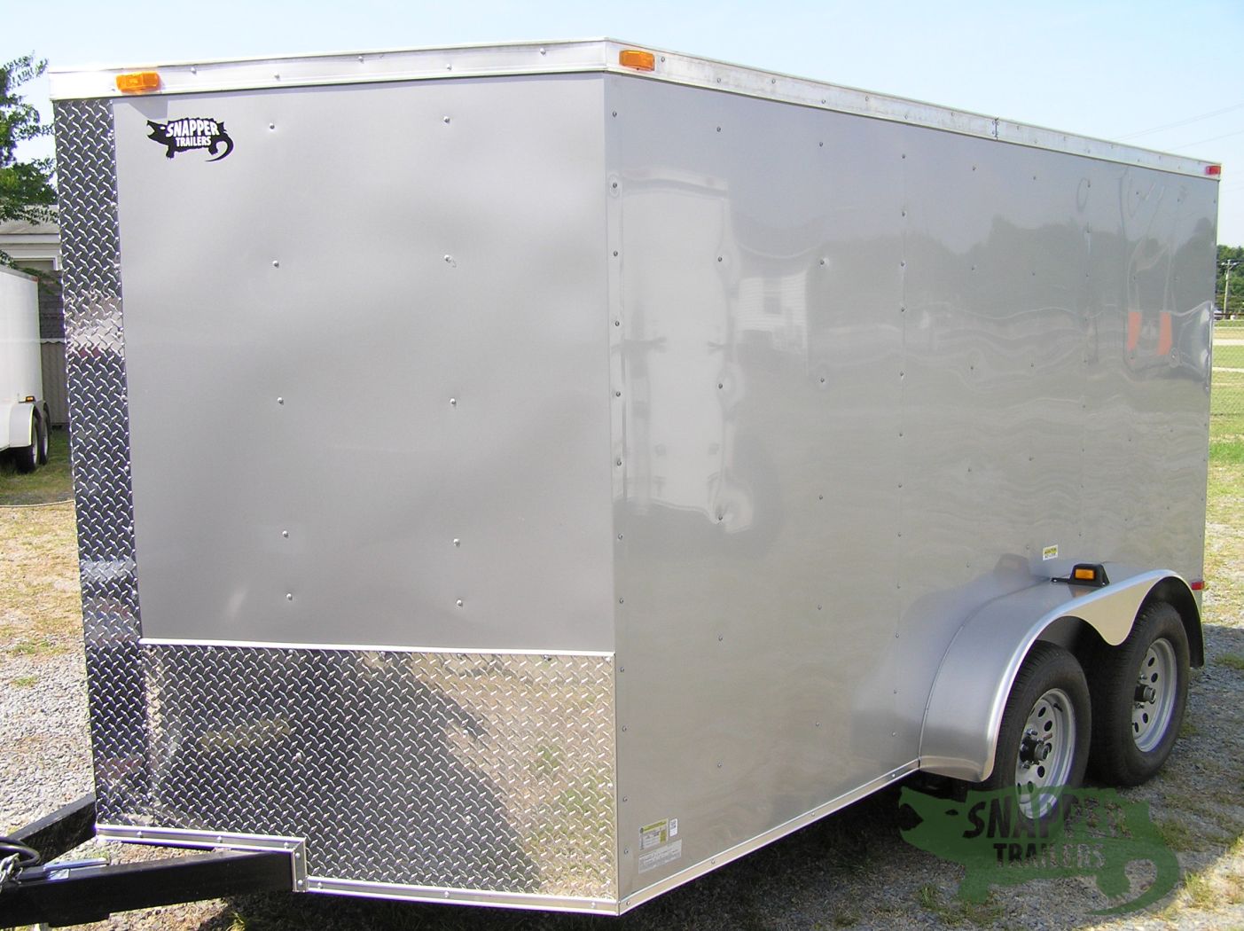 South Georgia Cargo 7x12 TA Trailer - Silver Frost, Ramp, Side Door, D-Rings - Image 8