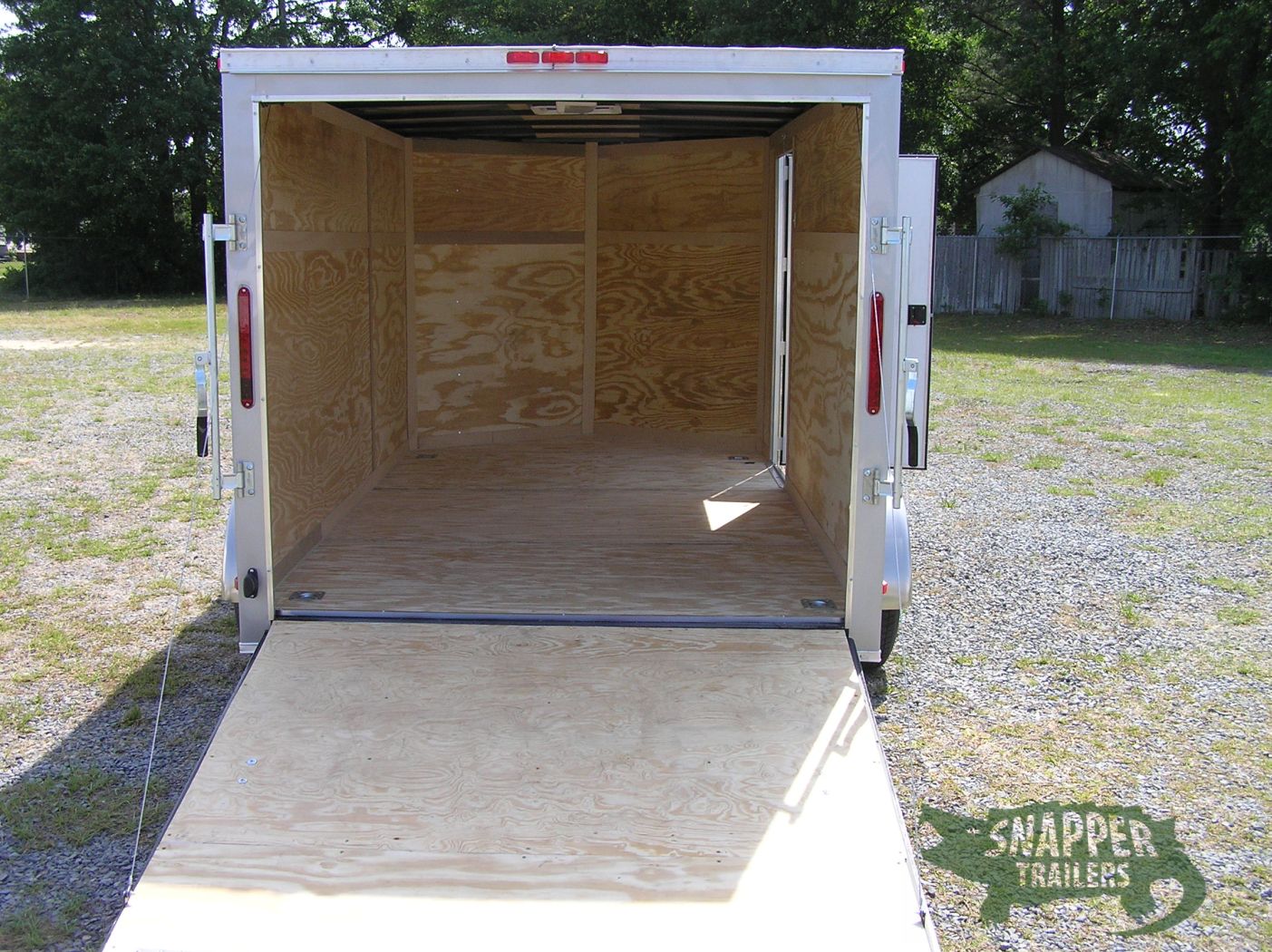 South Georgia Cargo 7x12 TA Trailer - Silver Frost, Ramp, Side Door, D-Rings - Image 2