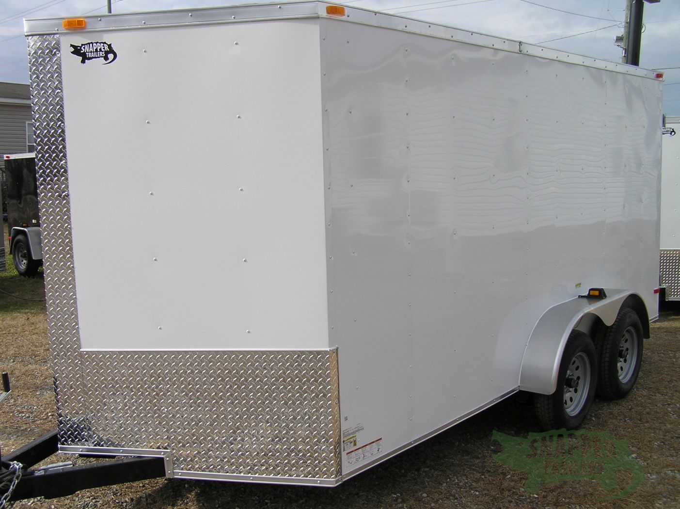 South Georgia Cargo 7x14 TA Trailer - White, Double Doors, Side Door, Extra Height - Image 2