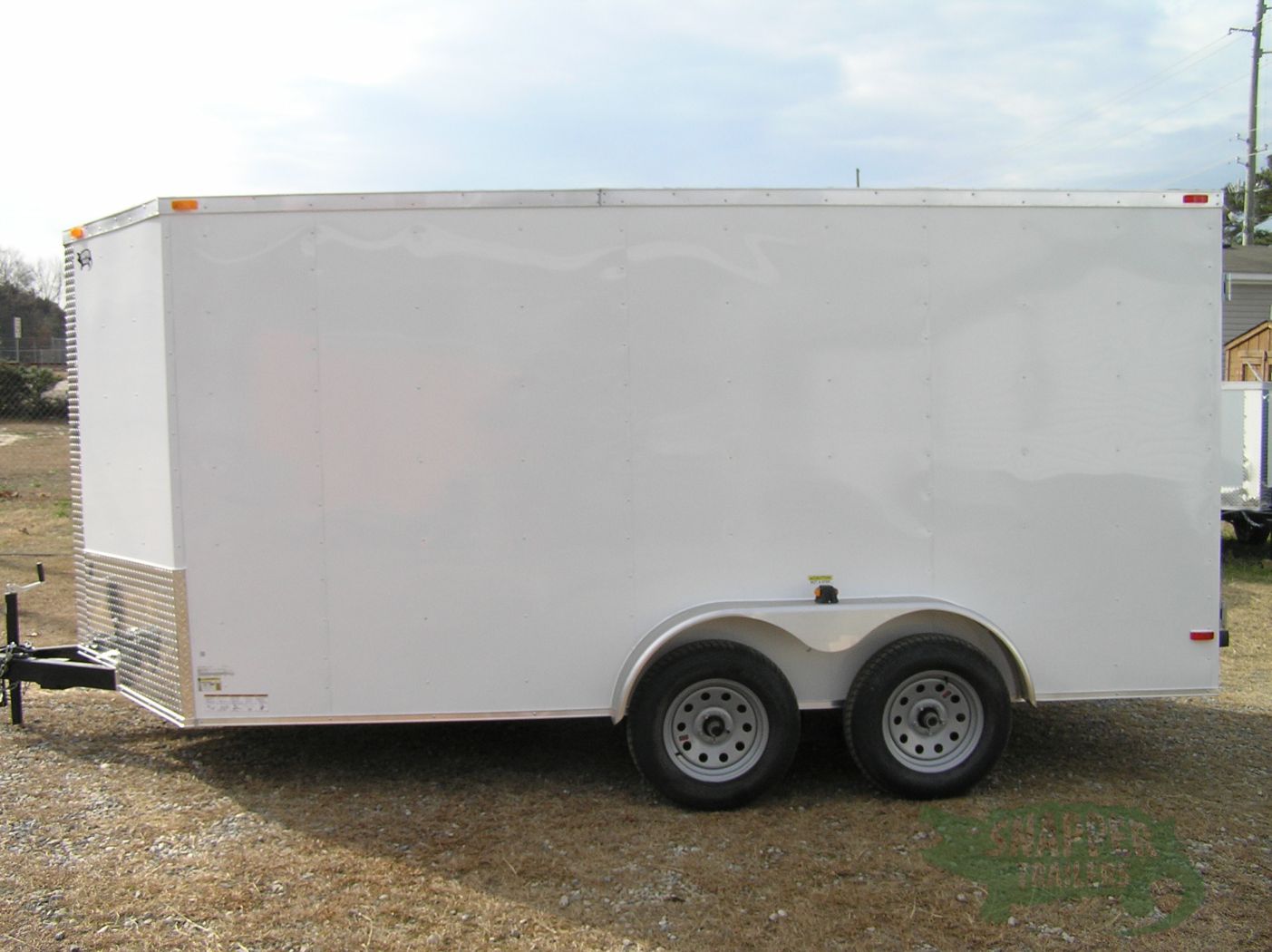 South Georgia Cargo 7x14 TA Trailer - White, Double Doors, Side Door, Extra Height - Image 3