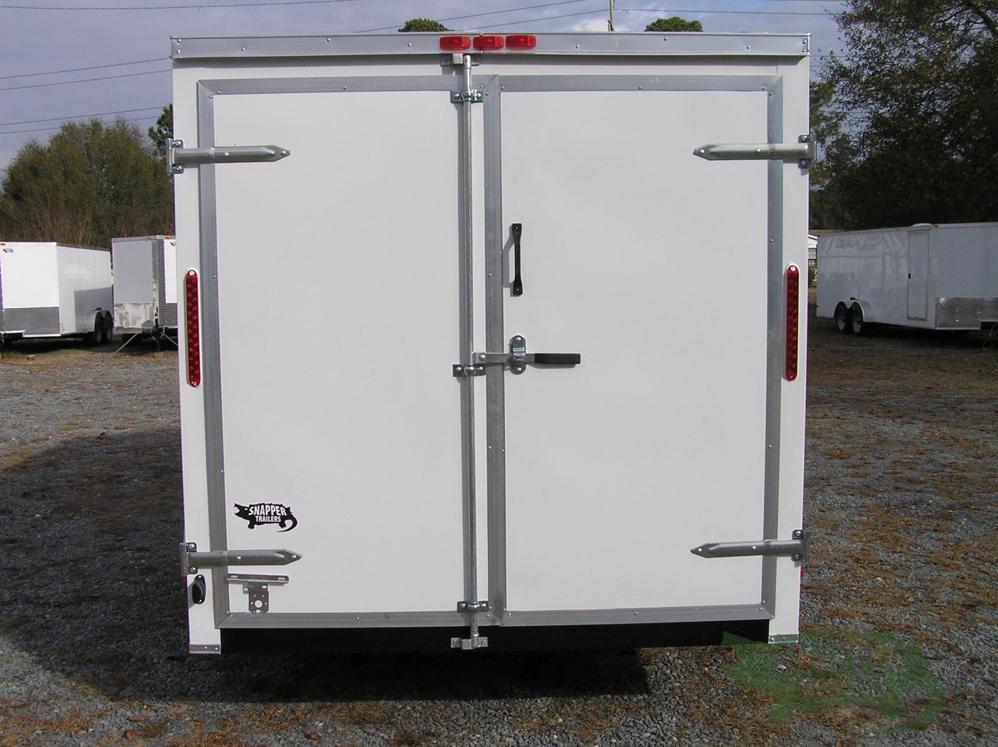 South Georgia Cargo 7x14 TA Trailer - White, Double Doors, Side Door, Extra Height - Image 7