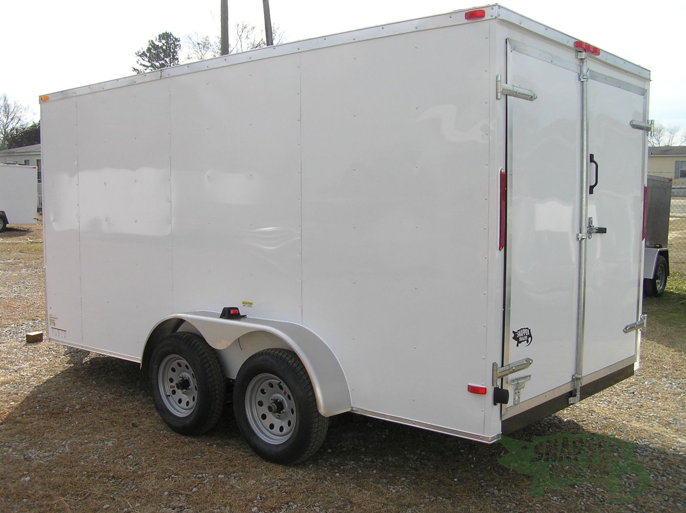 South Georgia Cargo 7x14 TA Trailer - White, Double Doors, Side Door, Extra Height - Image 5