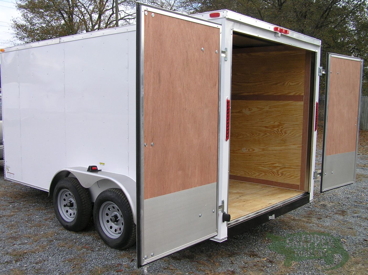 South Georgia Cargo 7x14 TA Trailer - White, Double Doors, Side Door, Extra Height - Image 4
