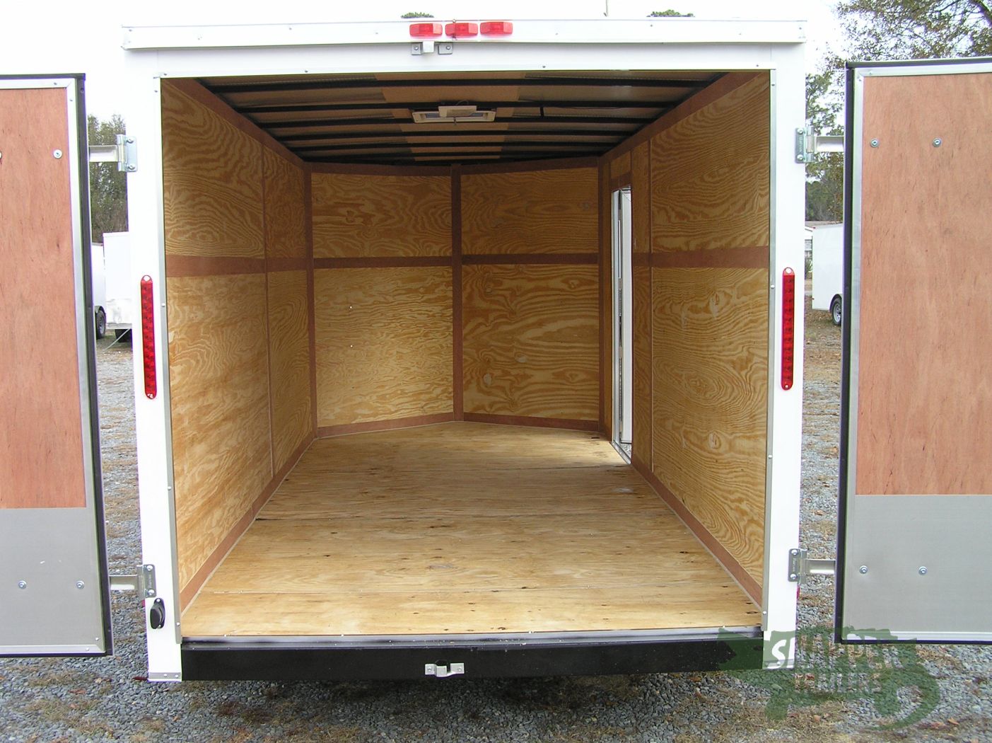 South Georgia Cargo 7x14 TA Trailer - White, Double Doors, Side Door, Extra Height - Image 6