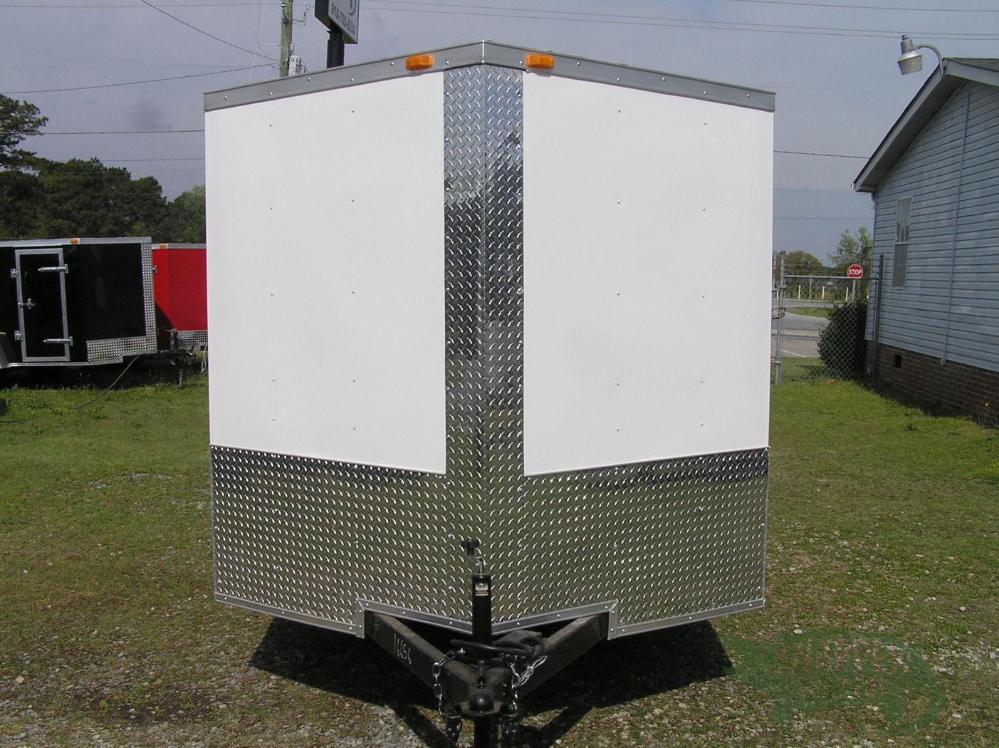 South Georgia Cargo Custom 7x14 TA Trailer - White, Ramp, Side Door, RTP Flooring, Side Vents, E-Track, LED Lights - Image 13