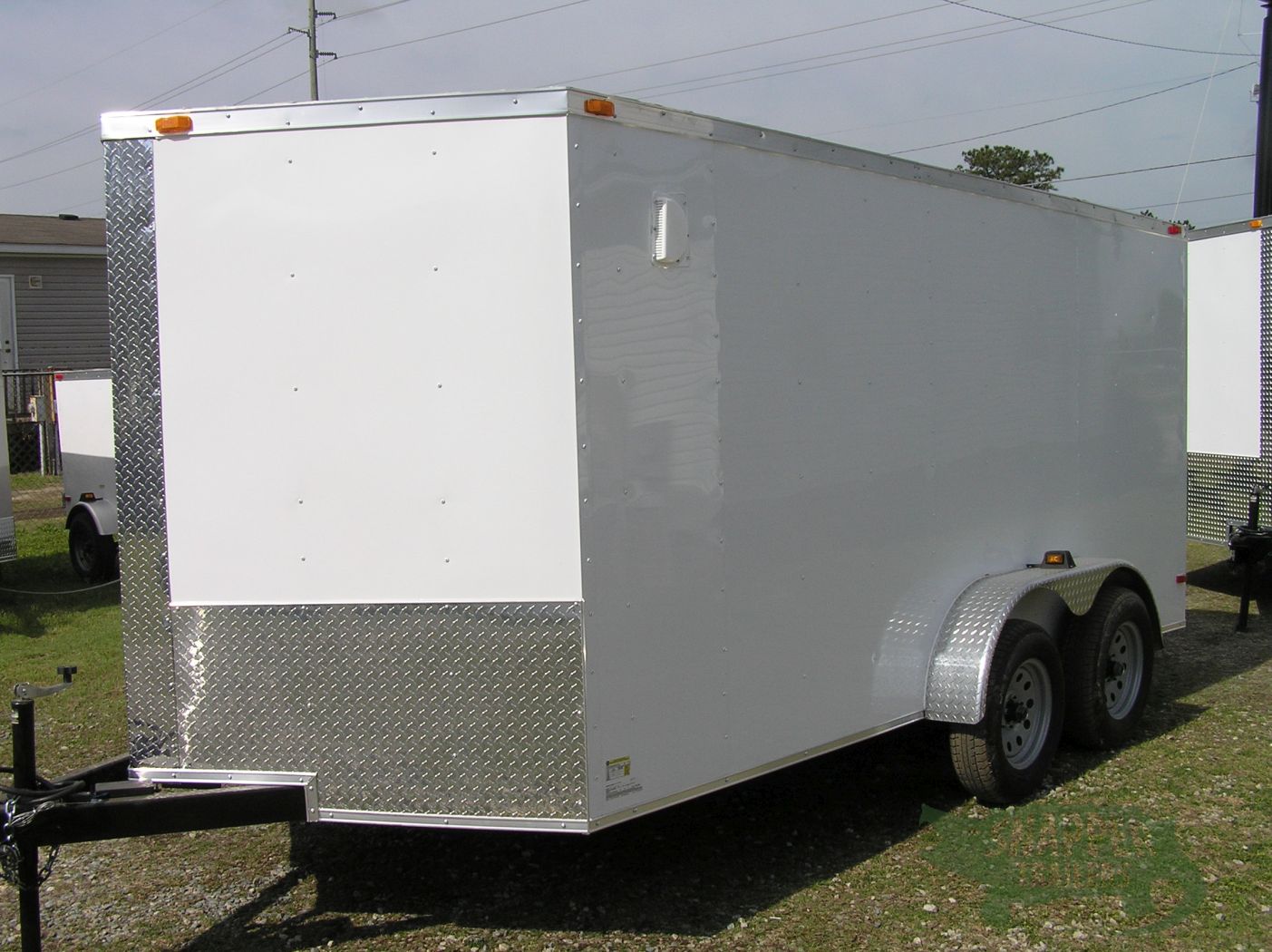 South Georgia Cargo Custom 7x14 TA Trailer - White, Ramp, Side Door, RTP Flooring, Side Vents, E-Track, LED Lights - Image 2