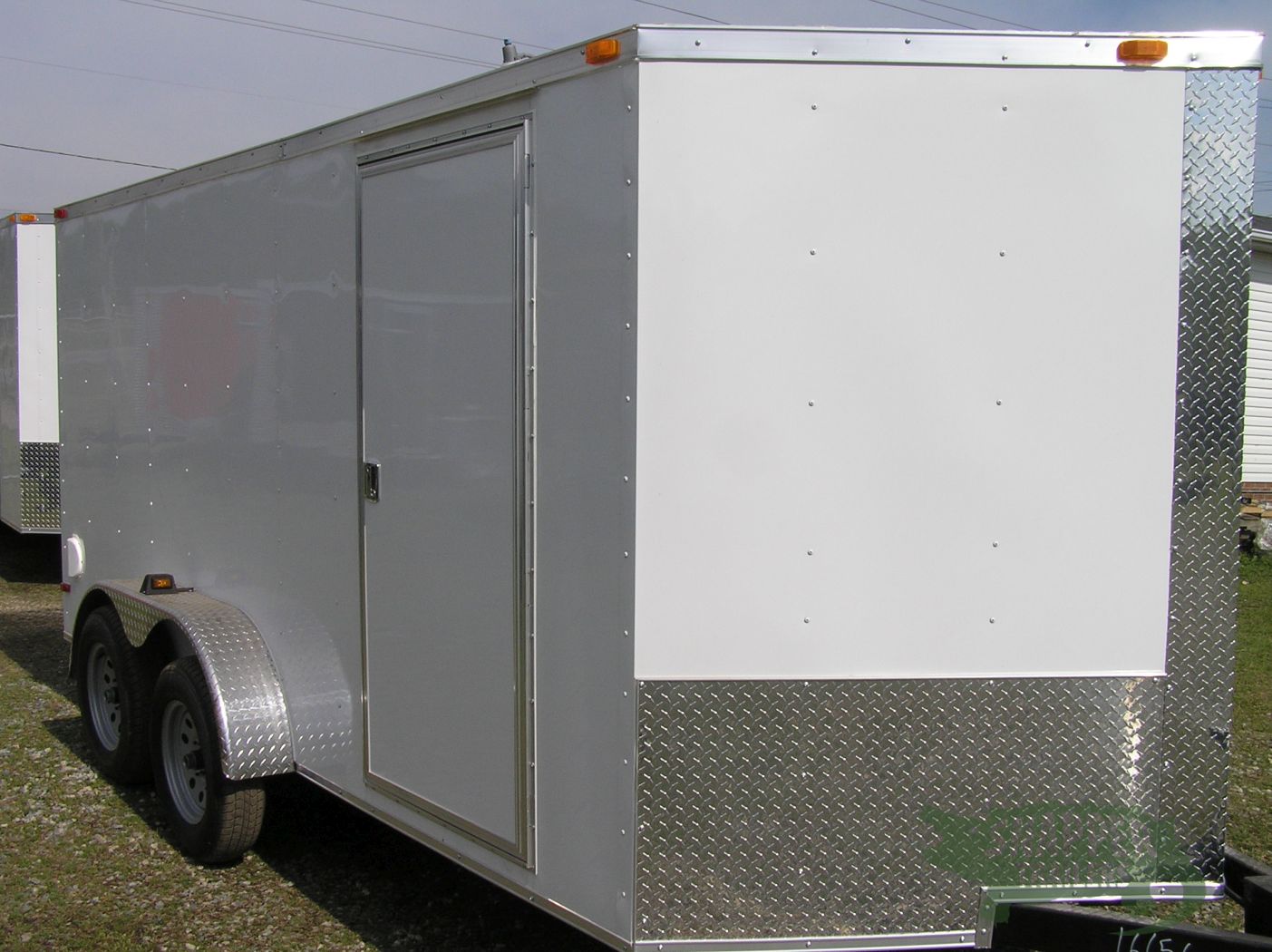 South Georgia Cargo Custom 7x14 TA Trailer - White, Ramp, Side Door, RTP Flooring, Side Vents, E-Track, LED Lights - Image 12