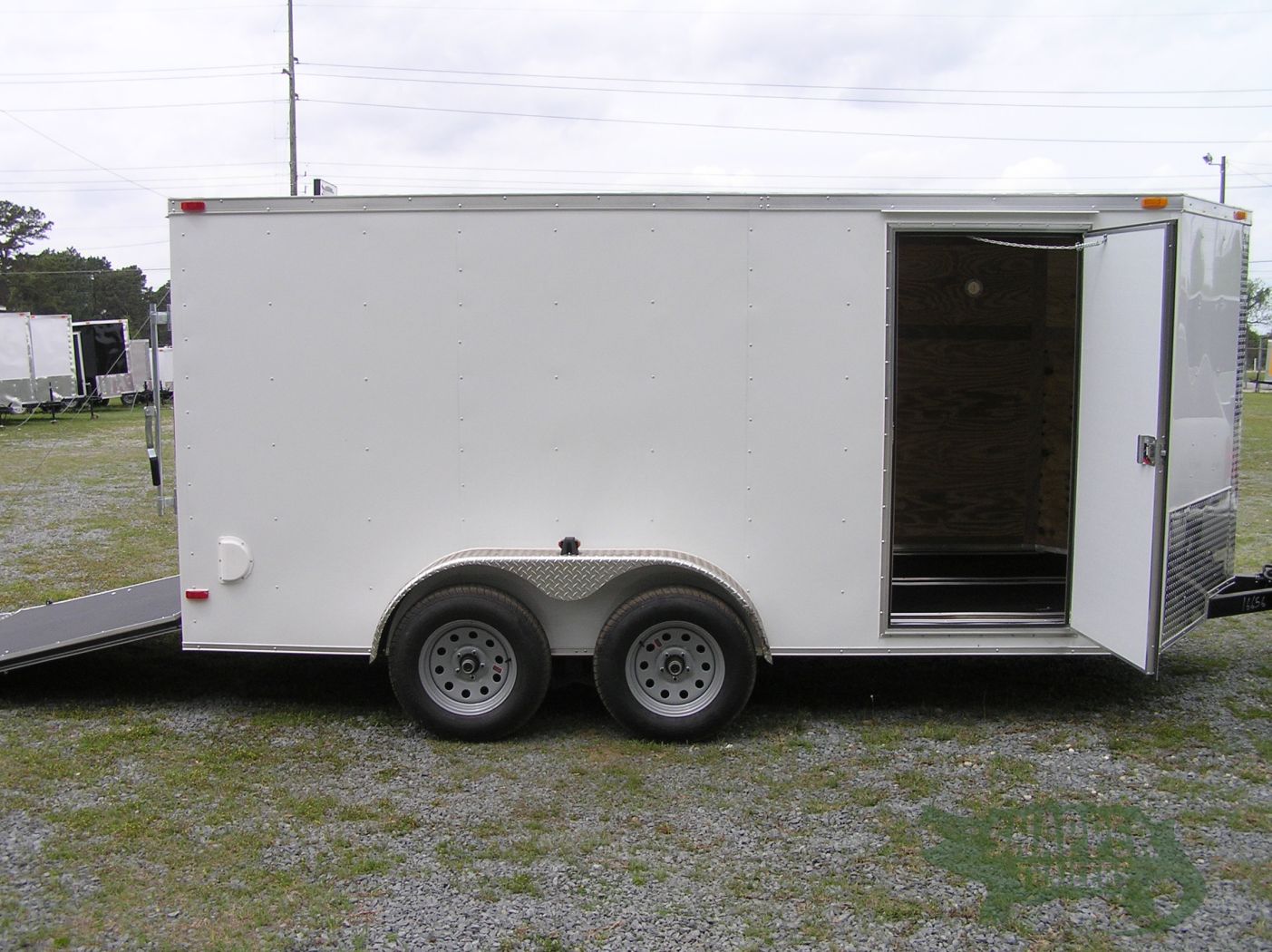 South Georgia Cargo Custom 7x14 TA Trailer - White, Ramp, Side Door, RTP Flooring, Side Vents, E-Track, LED Lights - Image 10