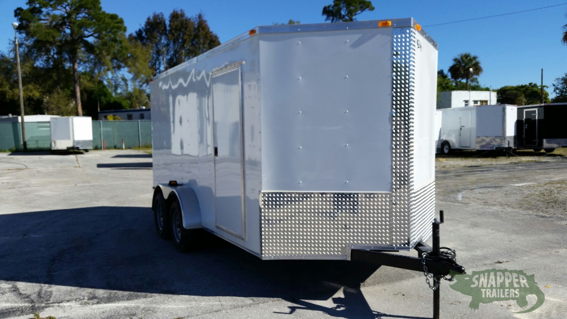 South Georgia Cargo 7x14 TA Trailer - White, Ramp, Side Door - Image 12