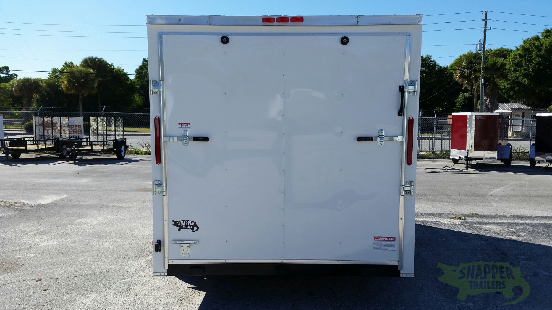 South Georgia Cargo 7x14 TA Trailer - White, Ramp, Side Door - Image 7
