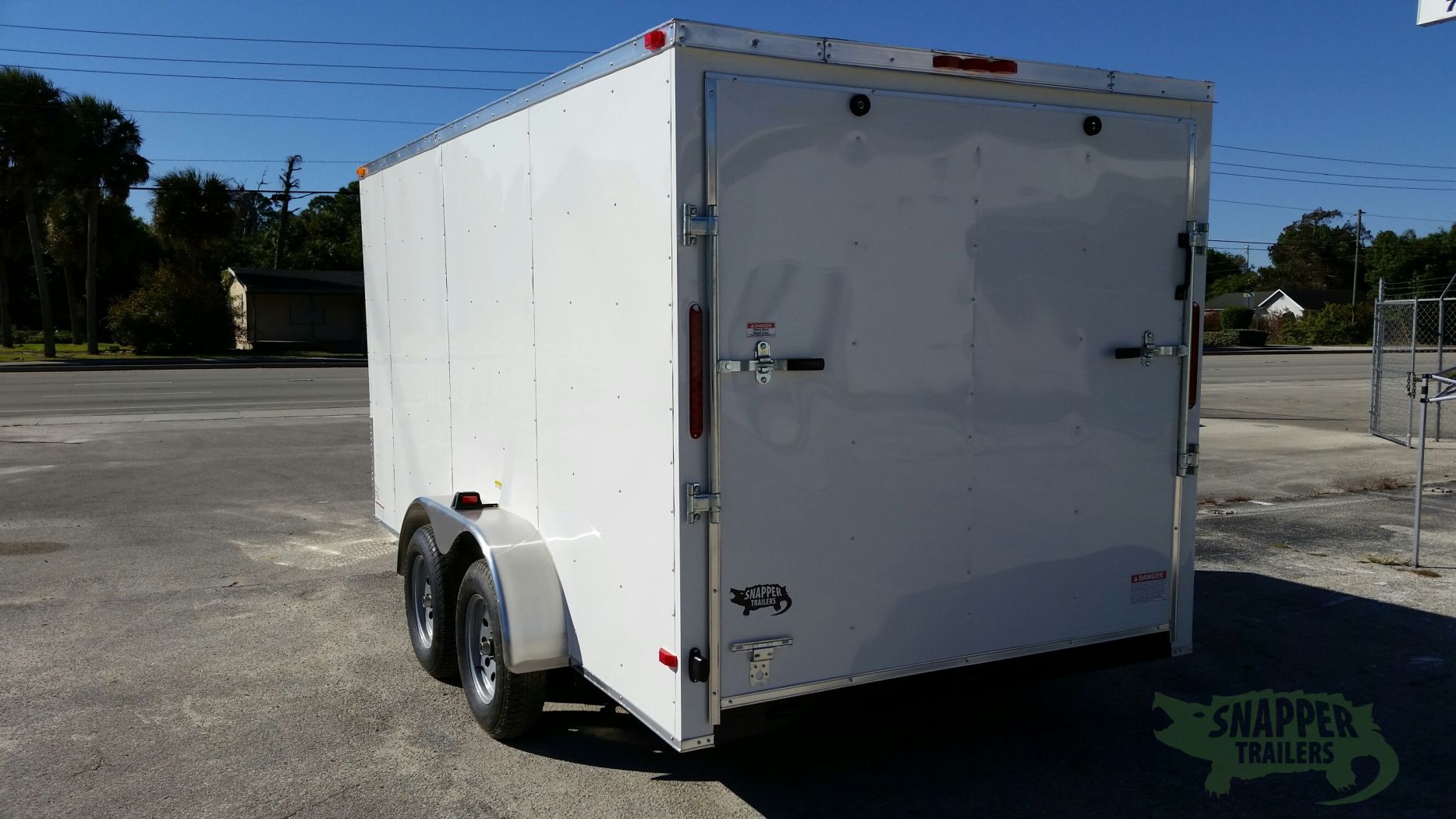 South Georgia Cargo 7x14 TA Trailer - White, Ramp, Side Door - Image 5