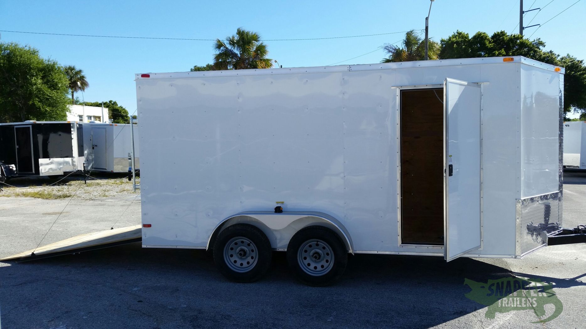 South Georgia Cargo 7x14 TA Trailer - White, Ramp, Side Door - Image 10
