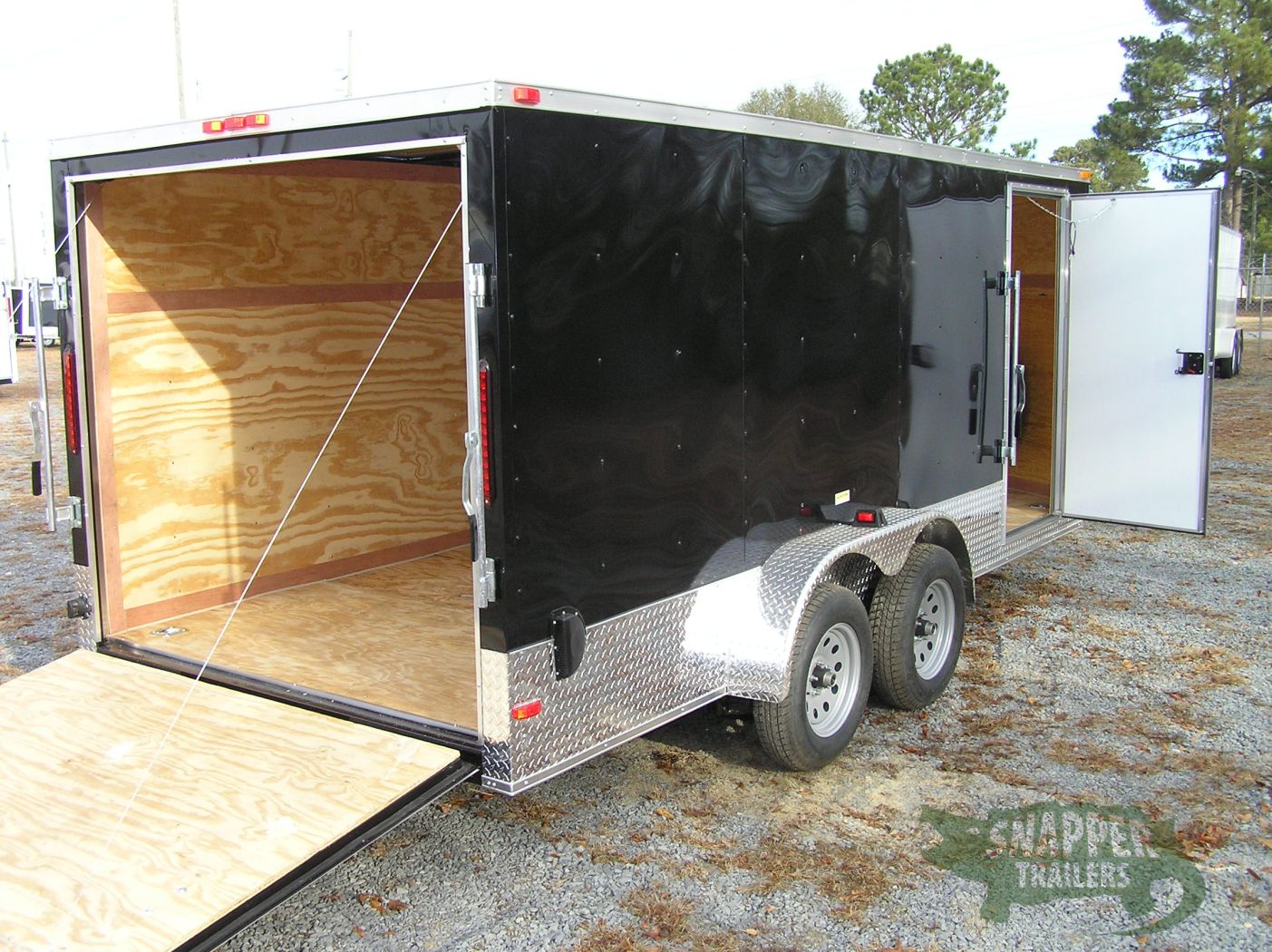 South Georgia Cargo 7x16 TA Custom Trailer - Black, Ramp, Side Door, Many Options - Image 8