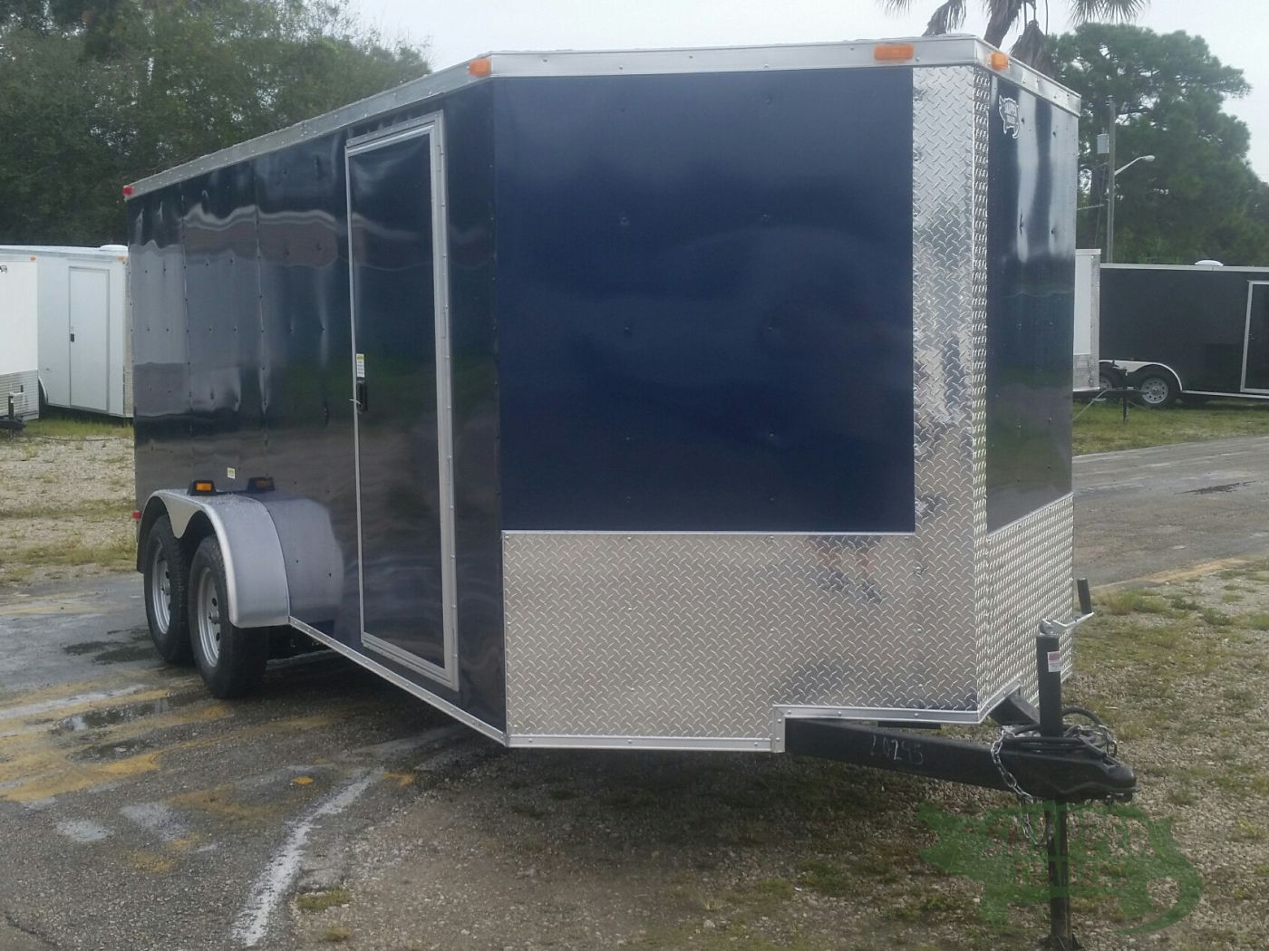 South Georgia Cargo 7x16 TA Trailer - Blue, Ramp, Side Door - Image 13