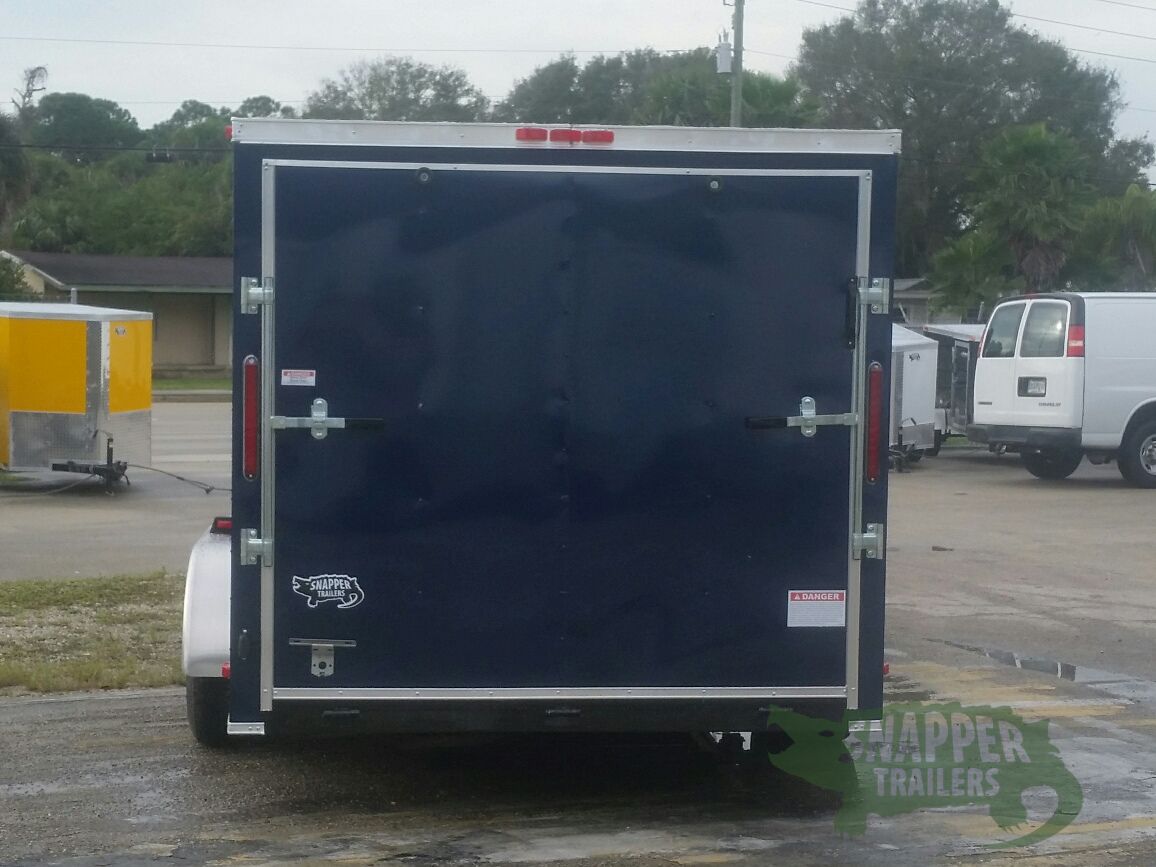 South Georgia Cargo 7x16 TA Trailer - Blue, Ramp, Side Door - Image 7