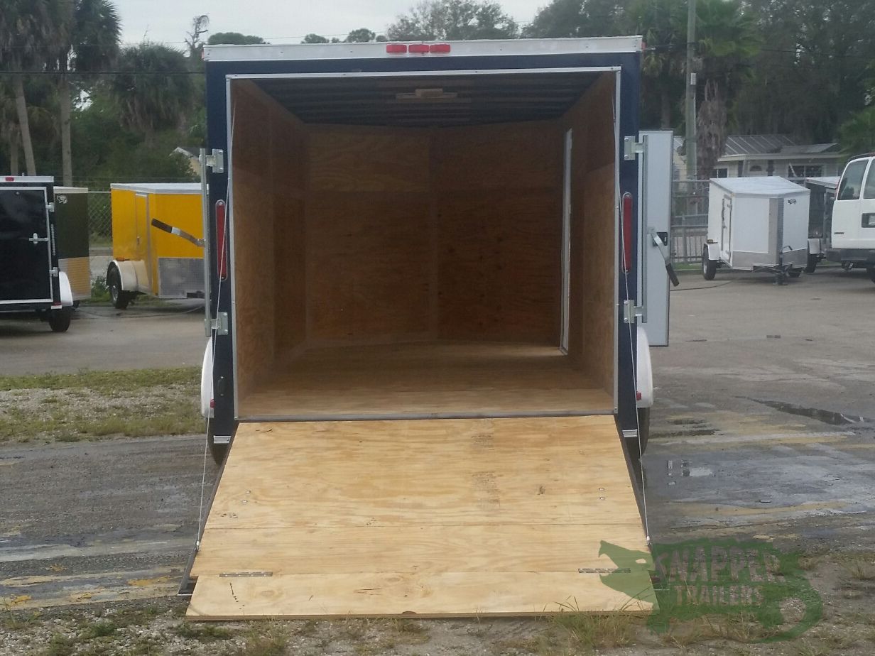 South Georgia Cargo 7x16 TA Trailer - Blue, Ramp, Side Door - Image 6