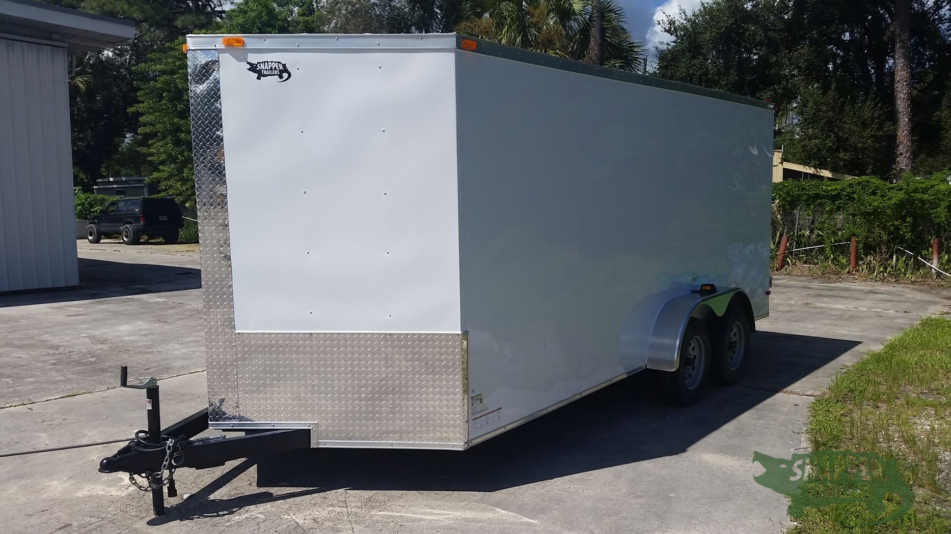 South Georgia Cargo 7x16 TA Trailer - White, Dowble Doors, Side Door, Extra Height - Image 2