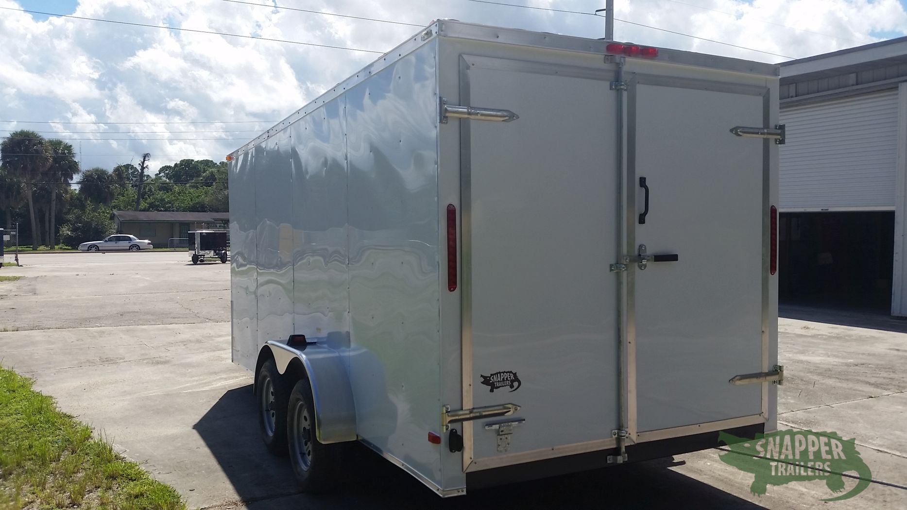 South Georgia Cargo 7x16 TA Trailer - White, Dowble Doors, Side Door, Extra Height - Image 5