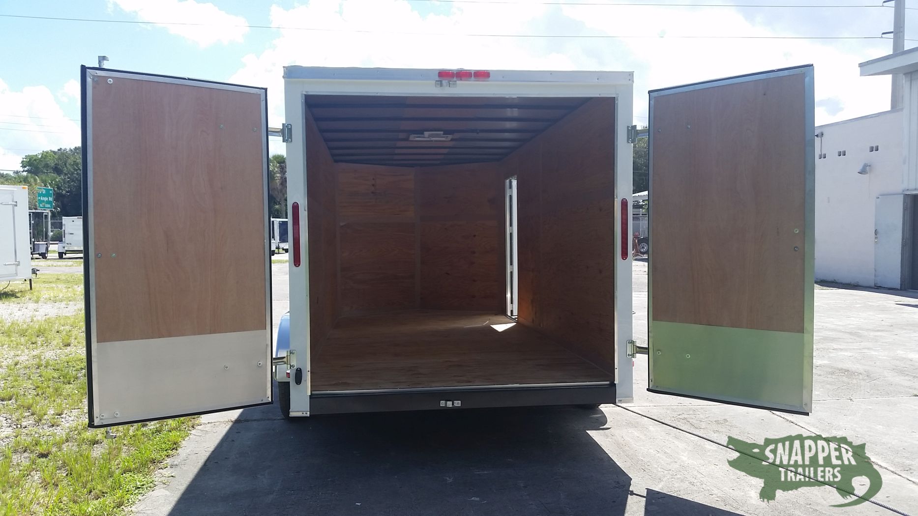 South Georgia Cargo 7x16 TA Trailer - White, Dowble Doors, Side Door, Extra Height - Image 6