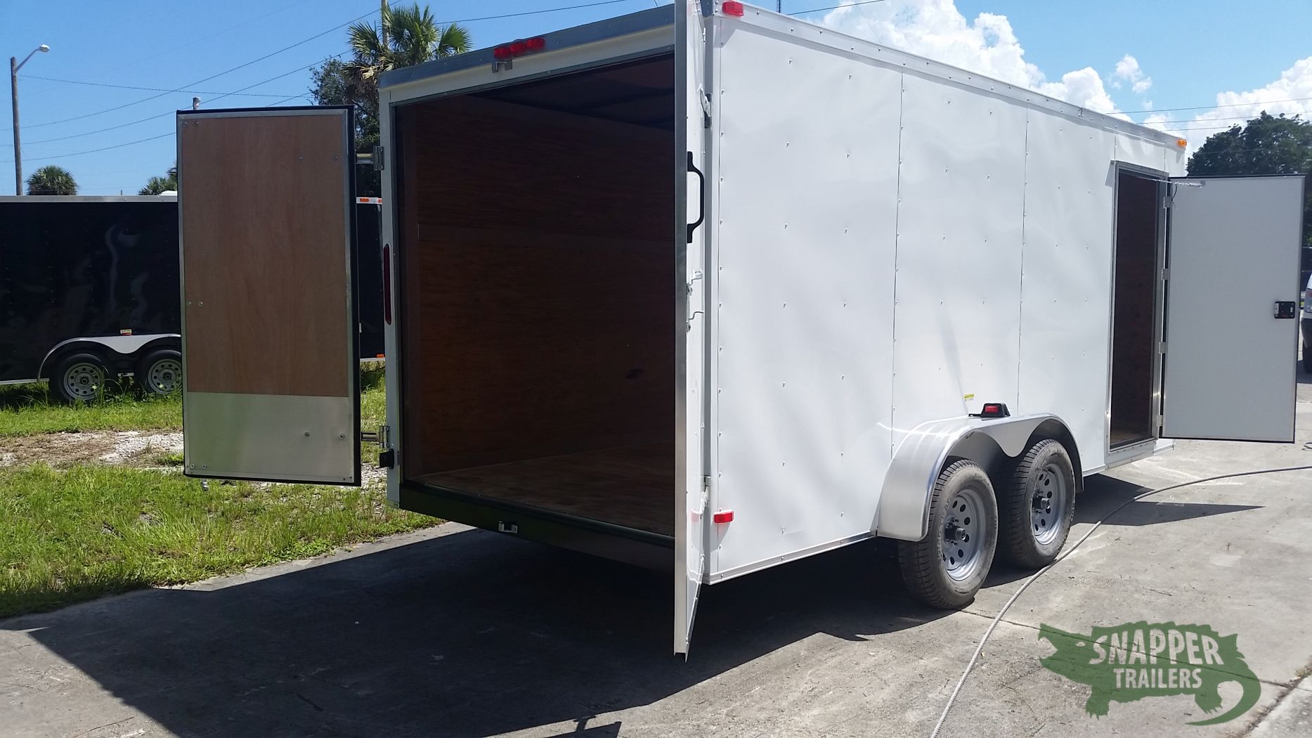 South Georgia Cargo 7x16 TA Trailer - White, Dowble Doors, Side Door, Extra Height - Image 8