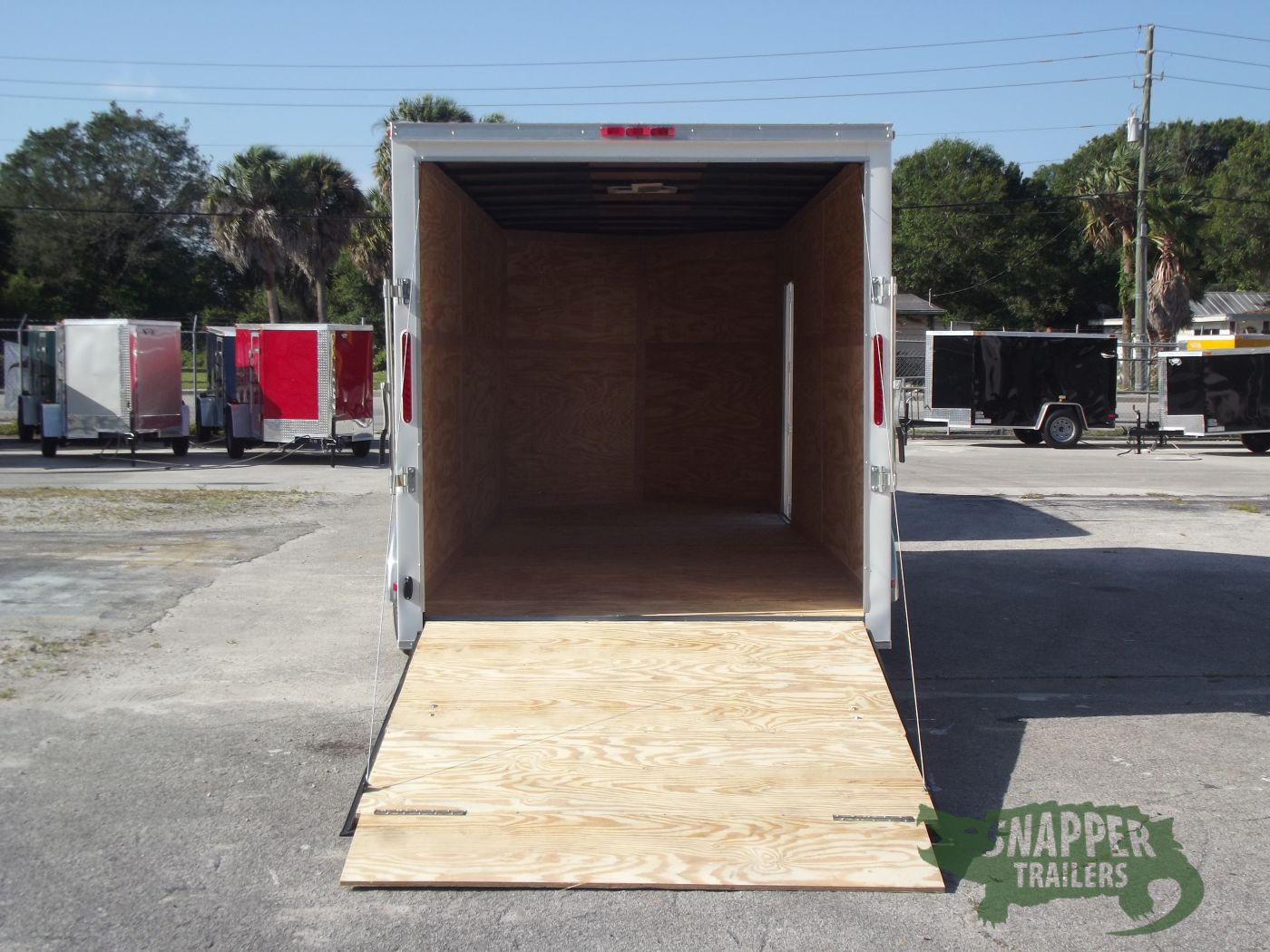 South Georgia Cargo 7x18 TA Trailer - White, Ramp, Side Door, Extra Height - Image 6