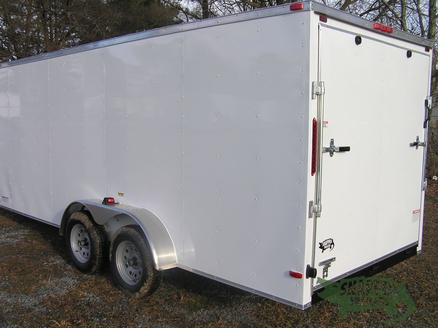 South Georgia Cargo 7x18 TA Trailer - White, Ramp, Side Door, Extra Height - Image 3