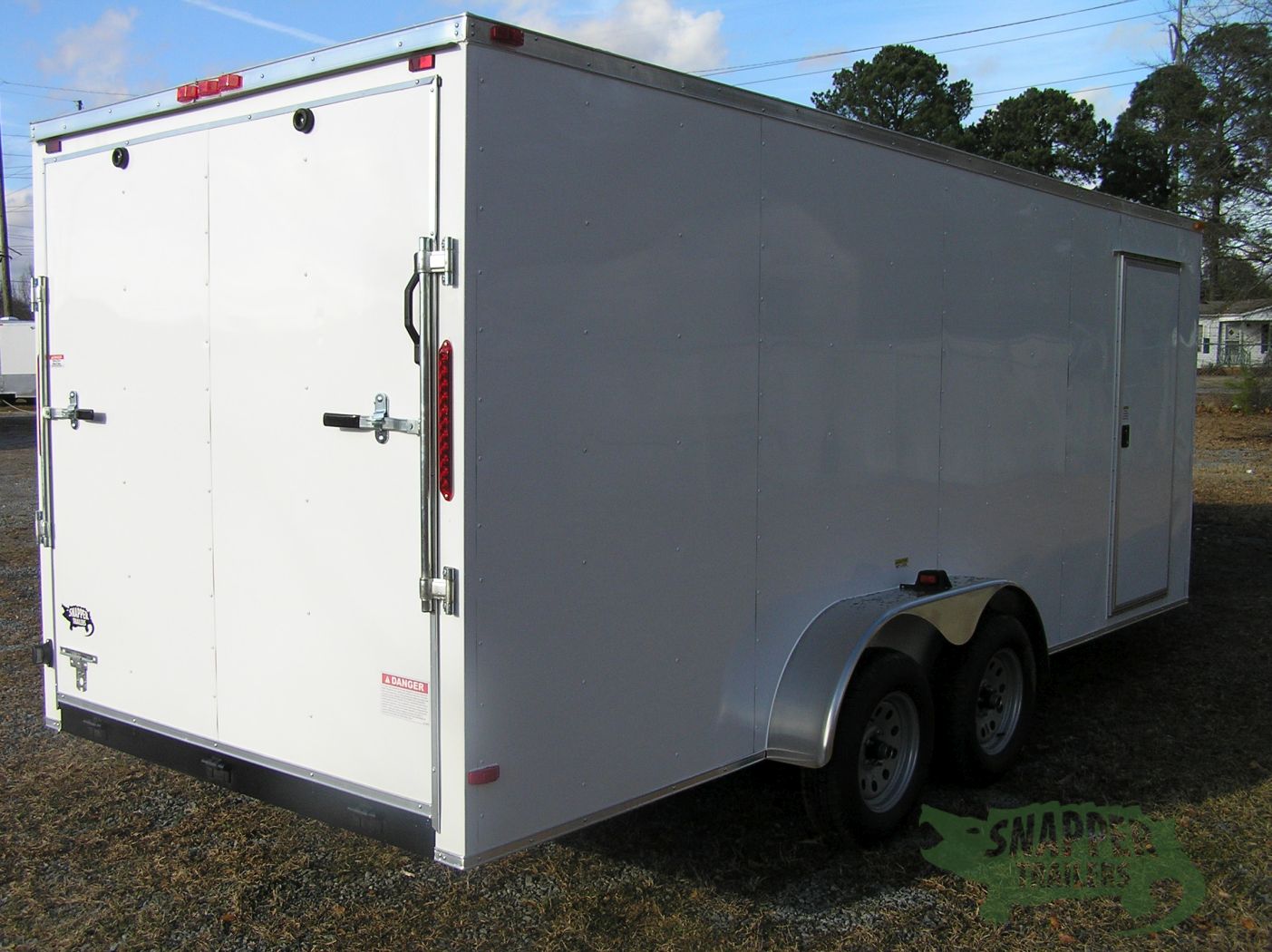 South Georgia Cargo 7x18 TA Trailer - White, Ramp, Side Door, Extra Height - Image 6
