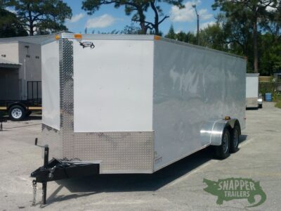 South Georgia Cargo 7x20 TA Trailer - White, Ramp, Side Door - Image 2