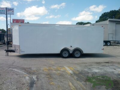 South Georgia Cargo 7x20 TA Trailer - White, Ramp, Side Door - Image 4